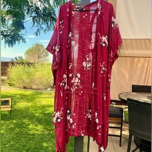 Torrid Flowing Long Cardigan - Short Sleeve Size 1/2